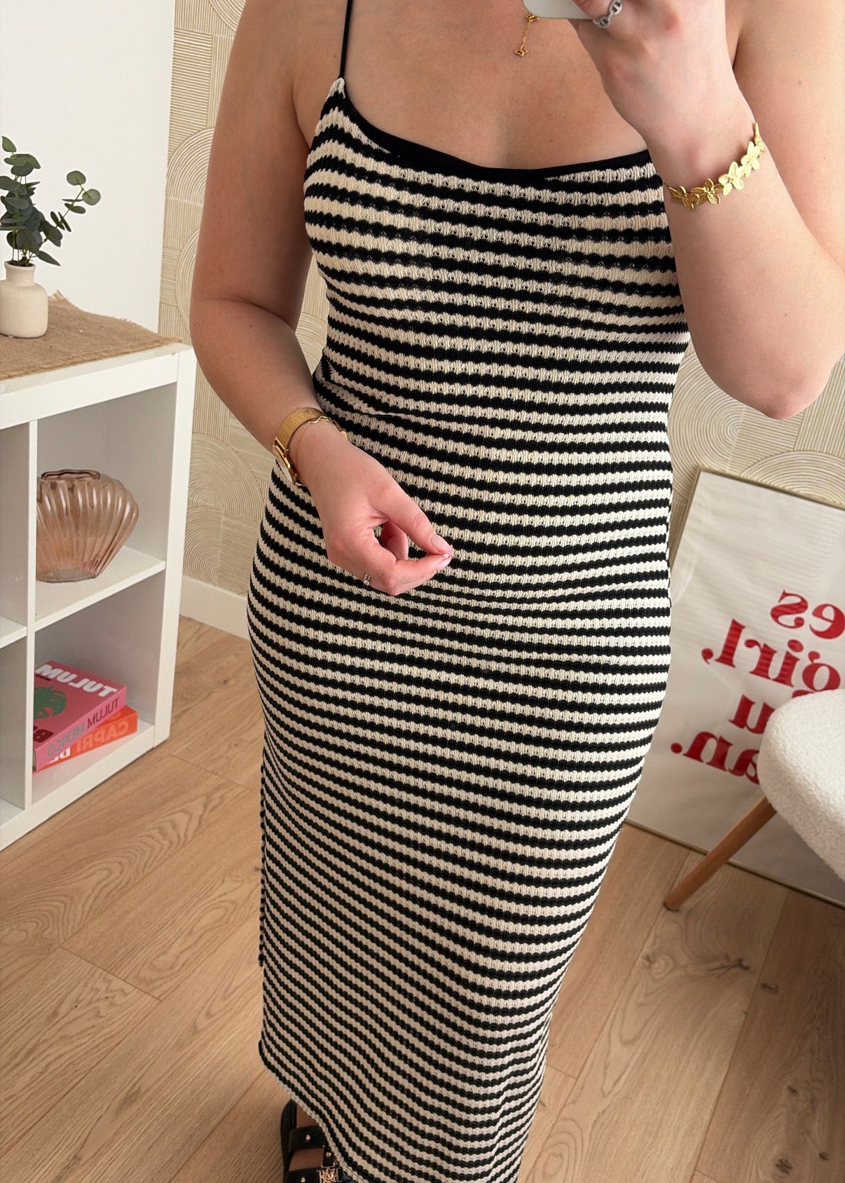 Robe marinière noire - RIVIERA