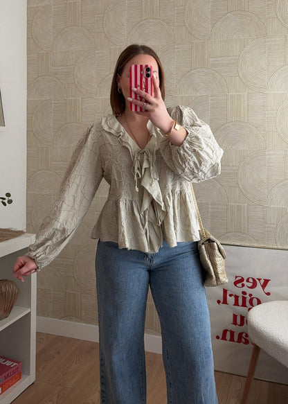 Blouse beige - ROMANCIA