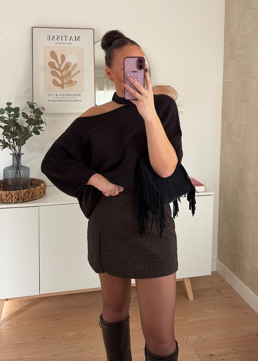 Jupe-short léopard - ORIA