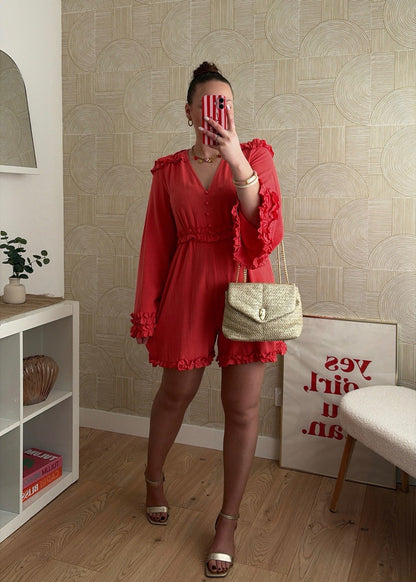 Combi-short à volants - CORAIL