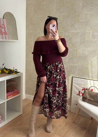 Jupe longue à fleurs - OCEANE