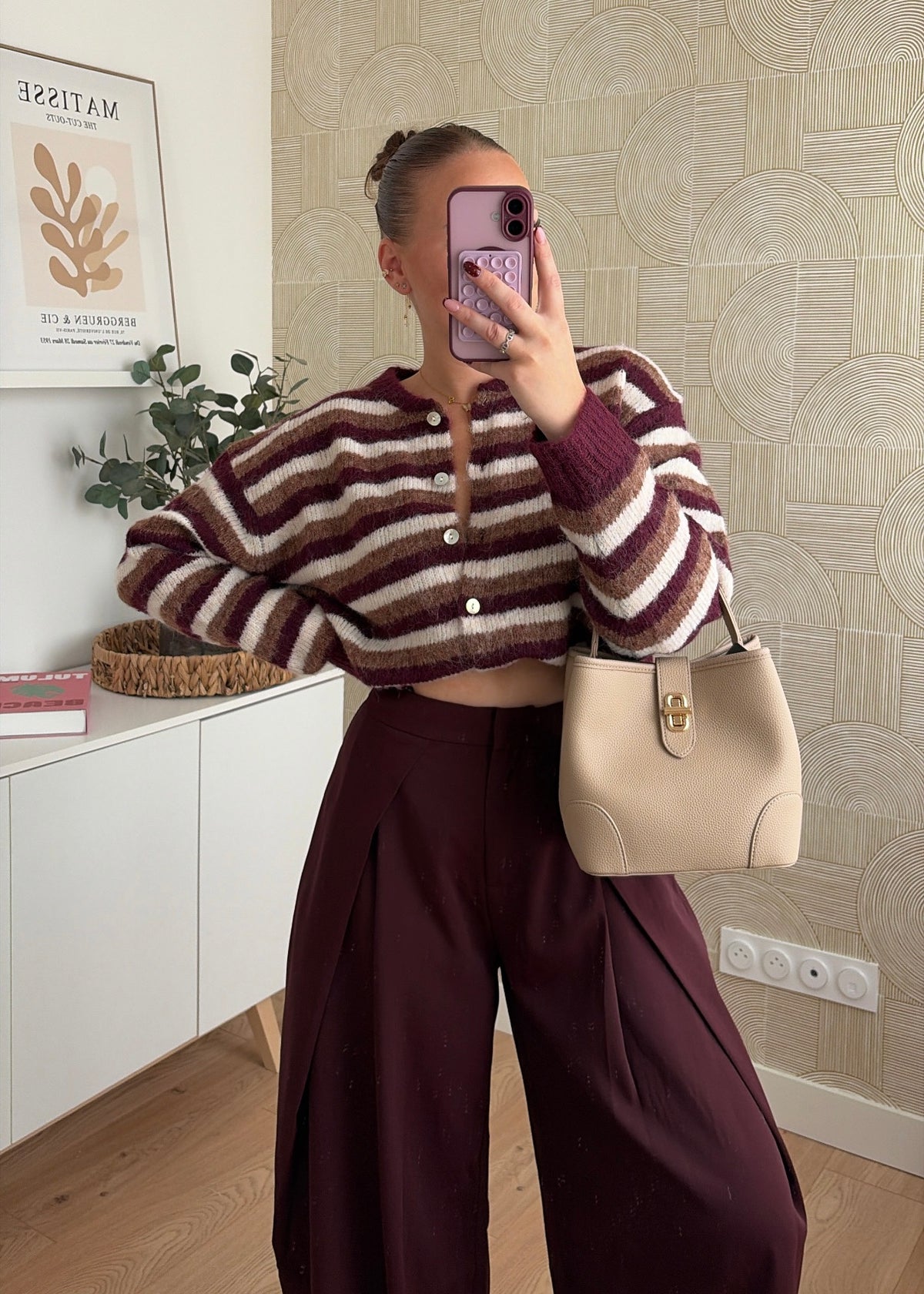 Pantalon bordeaux - ALMA