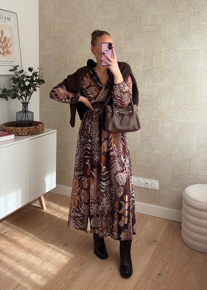 Robe longue choco - SAVAGE