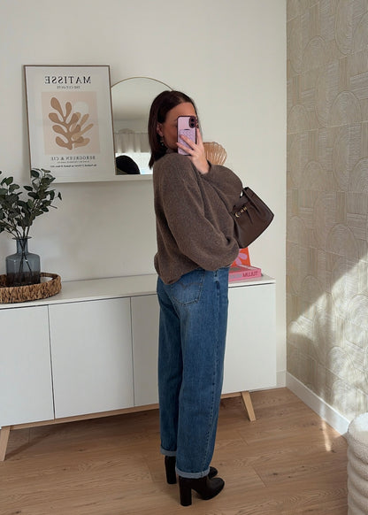 Pull marron - LÉONIE