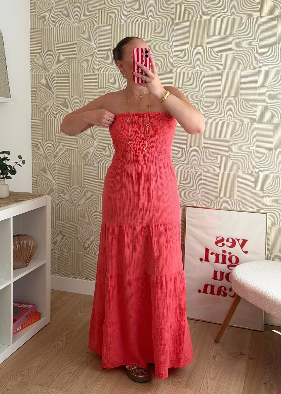 Robe bustier corail - MAËLYS