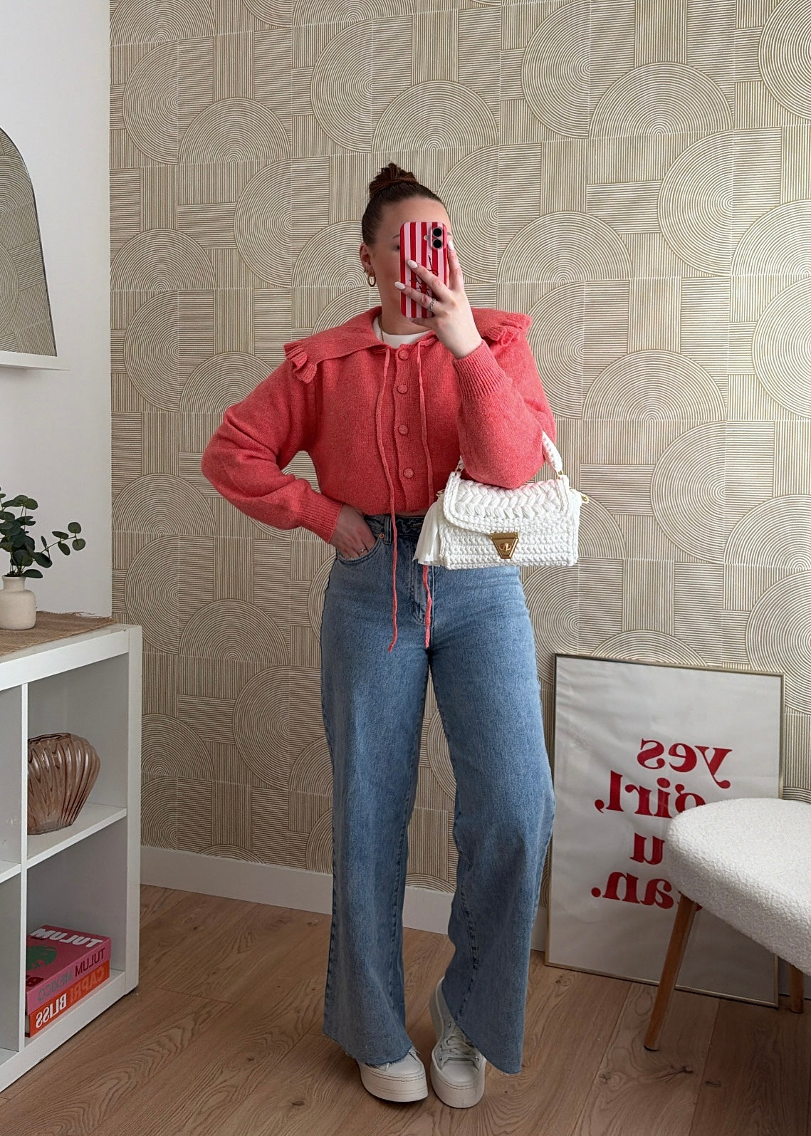 Gilet maille corail - CLAUDIA