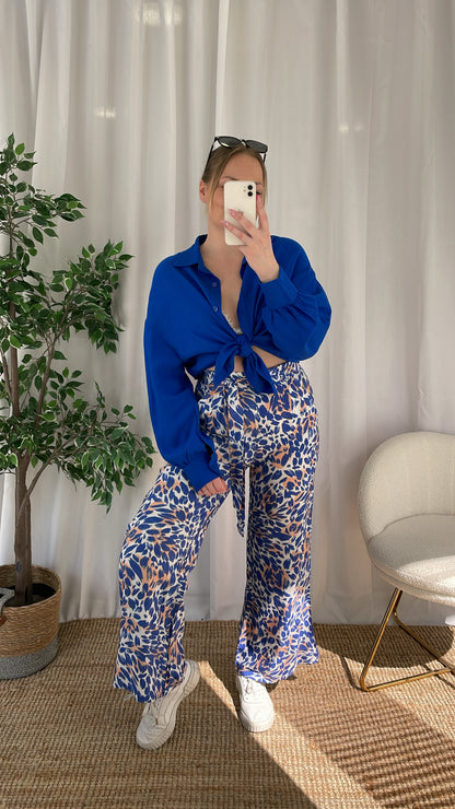 Pantalon fluide NANY - Bleu