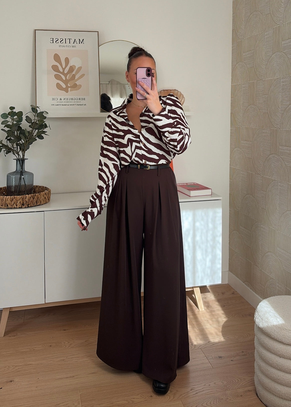 Pantalon choco - PALAZZO