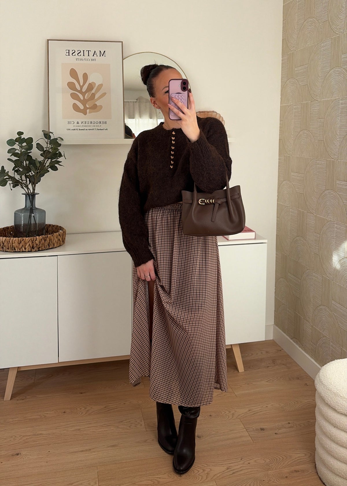 Jupe longue choco - CARRYA