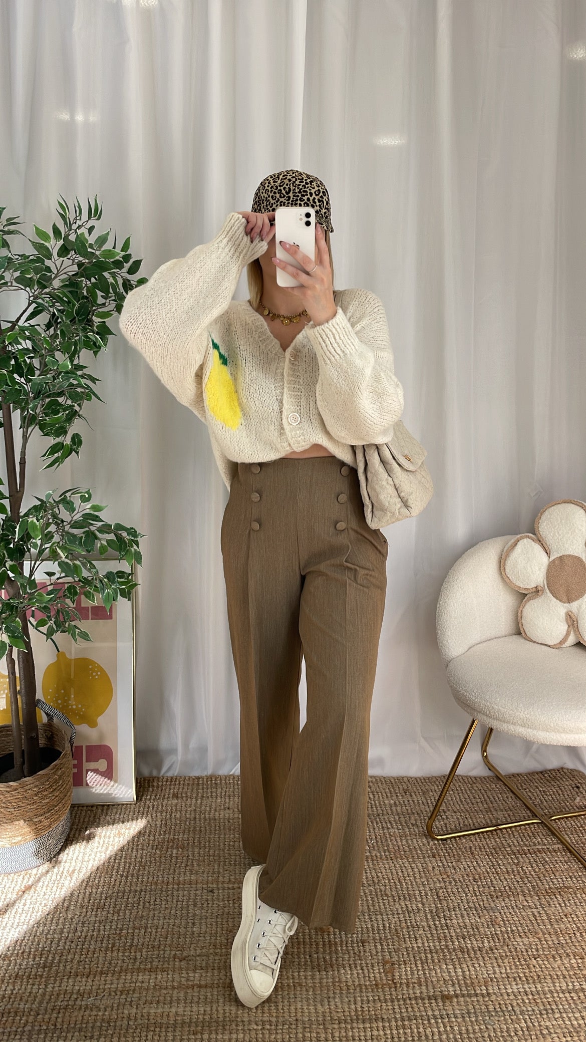 Pantalon camel KIALA