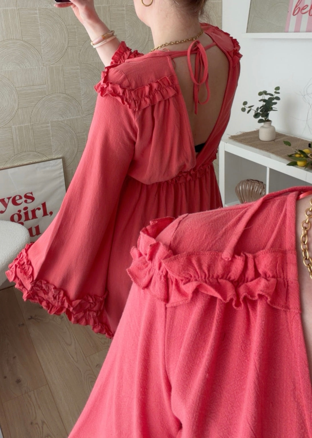 Combi-short à volants - CORAIL