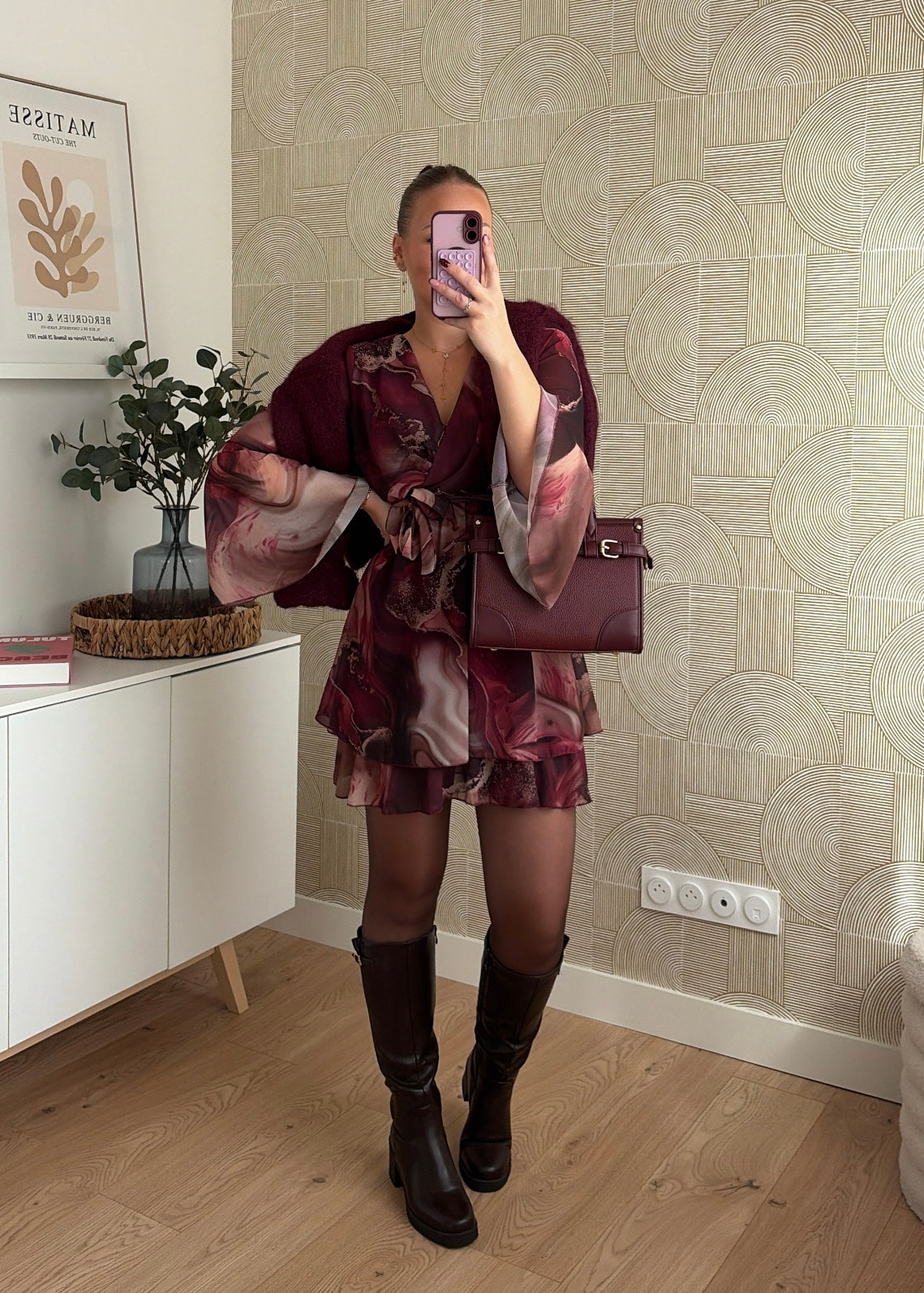 Robe bordeaux - JULIETTE