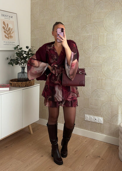 Robe bordeaux - JULIETTE
