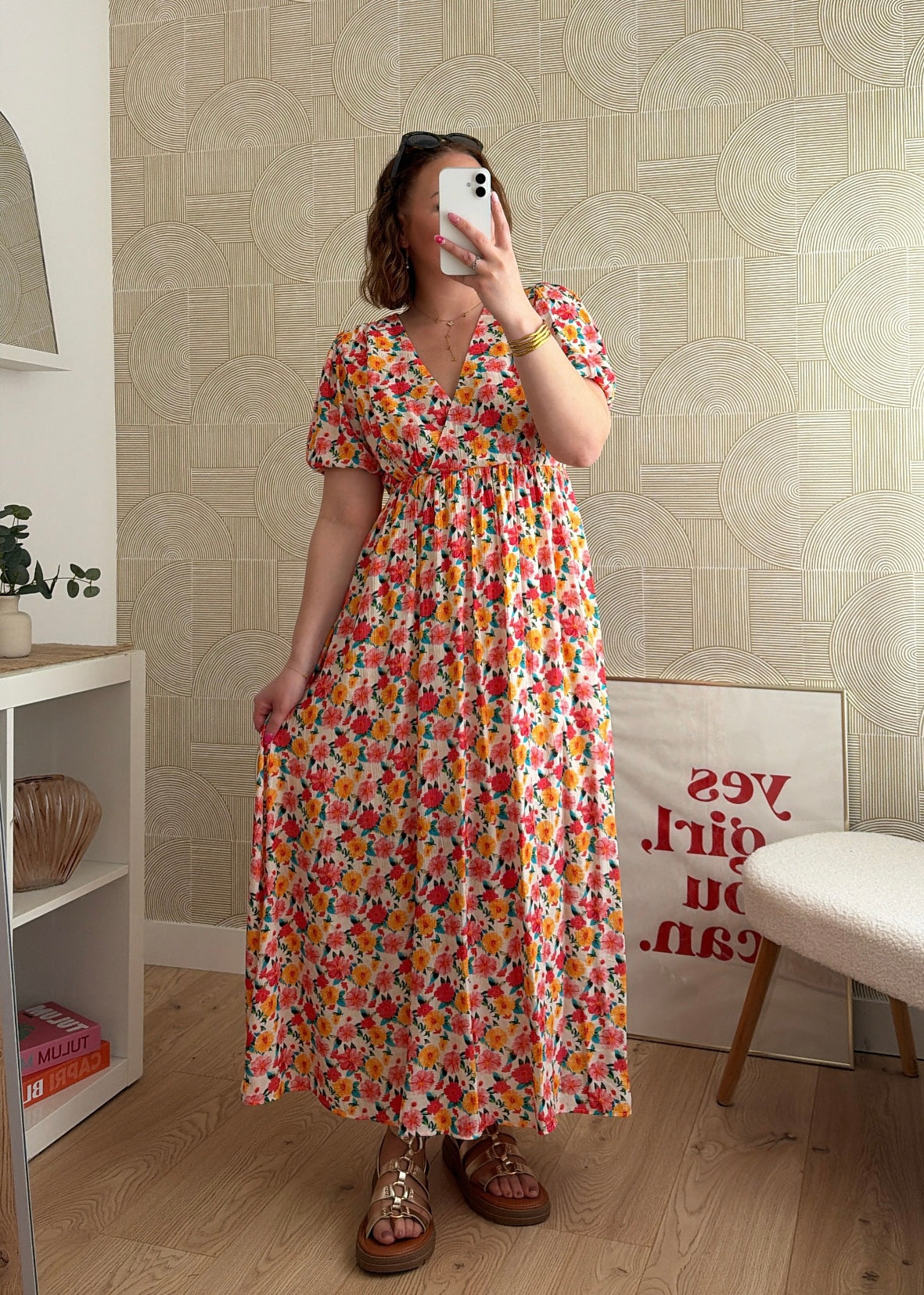 Robe longue fleurie - ROSALIE