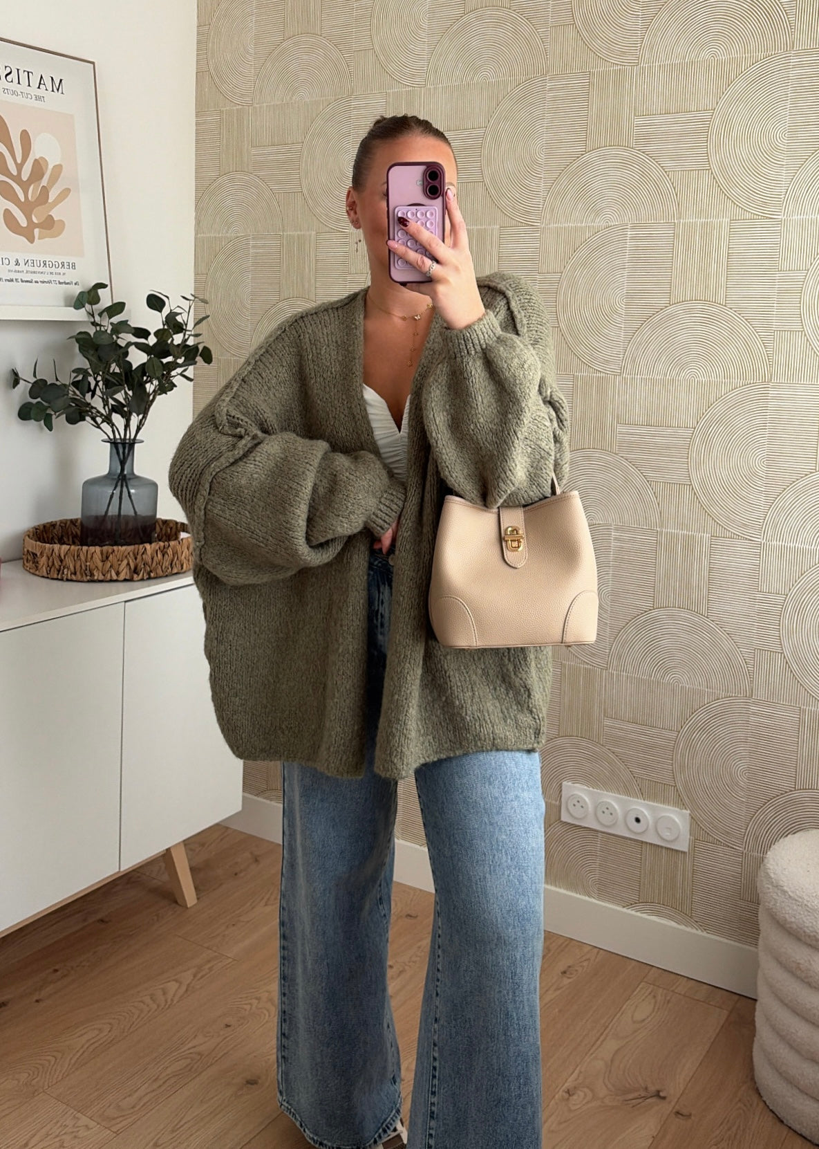 Gilet kaki clair - CÉLIA