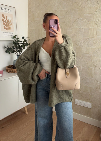 Gilet kaki clair - CÉLIA