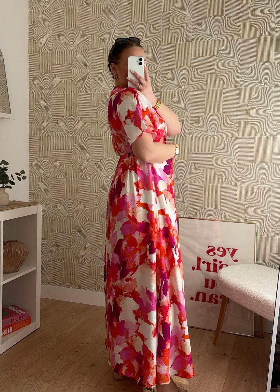 Robe (CURVY) rose - NINAO