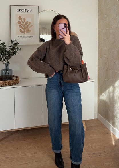Pull marron - LÉONIE
