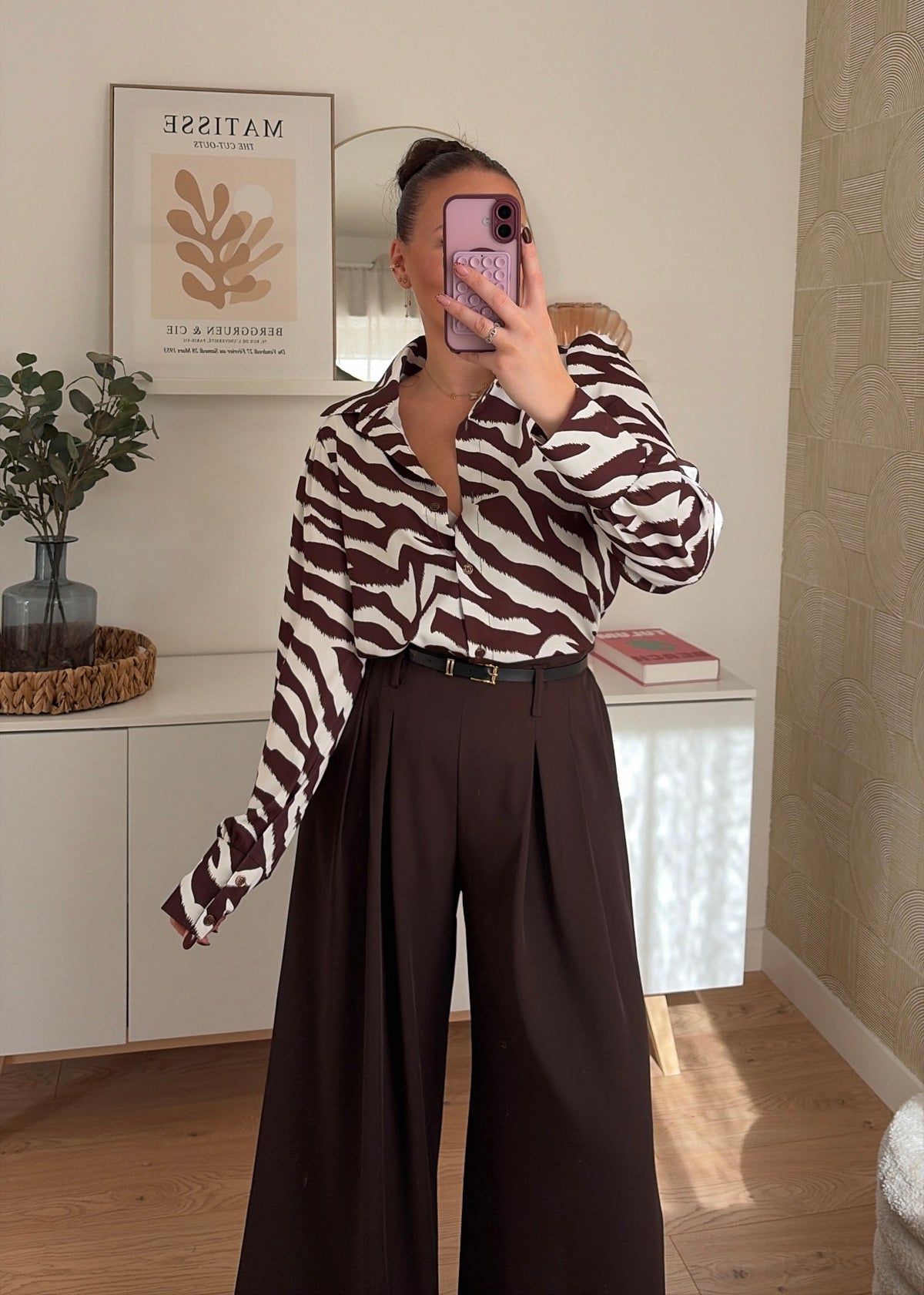 Pantalon choco - PALAZZO