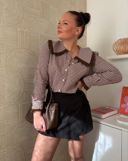 Jupe-short noir - DENTELLE