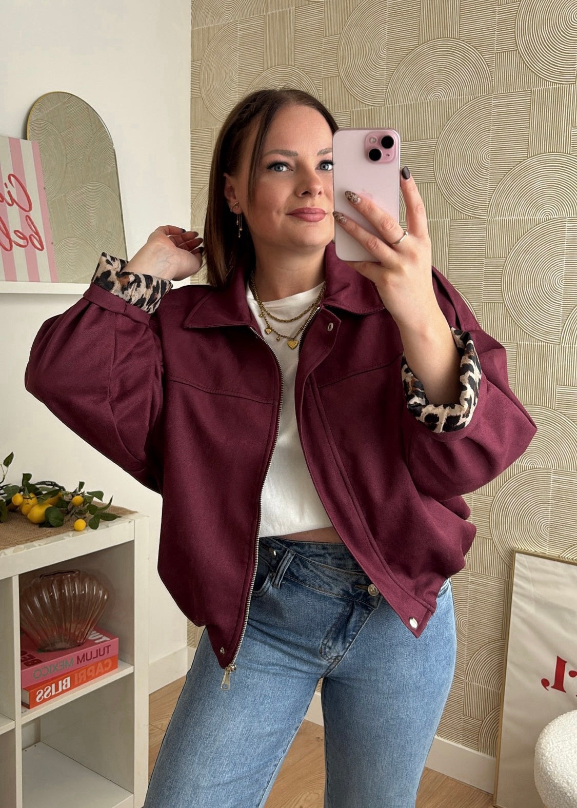 Veste burgundy - AMBER