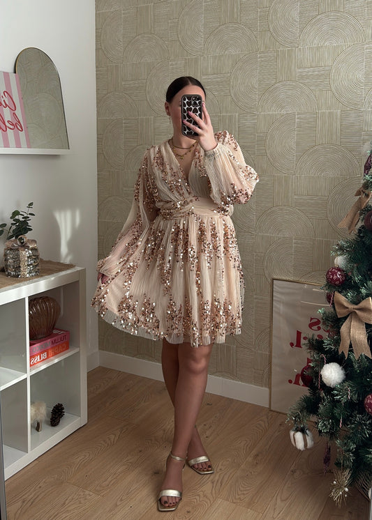 Robe gold "LA PETILLANTE"