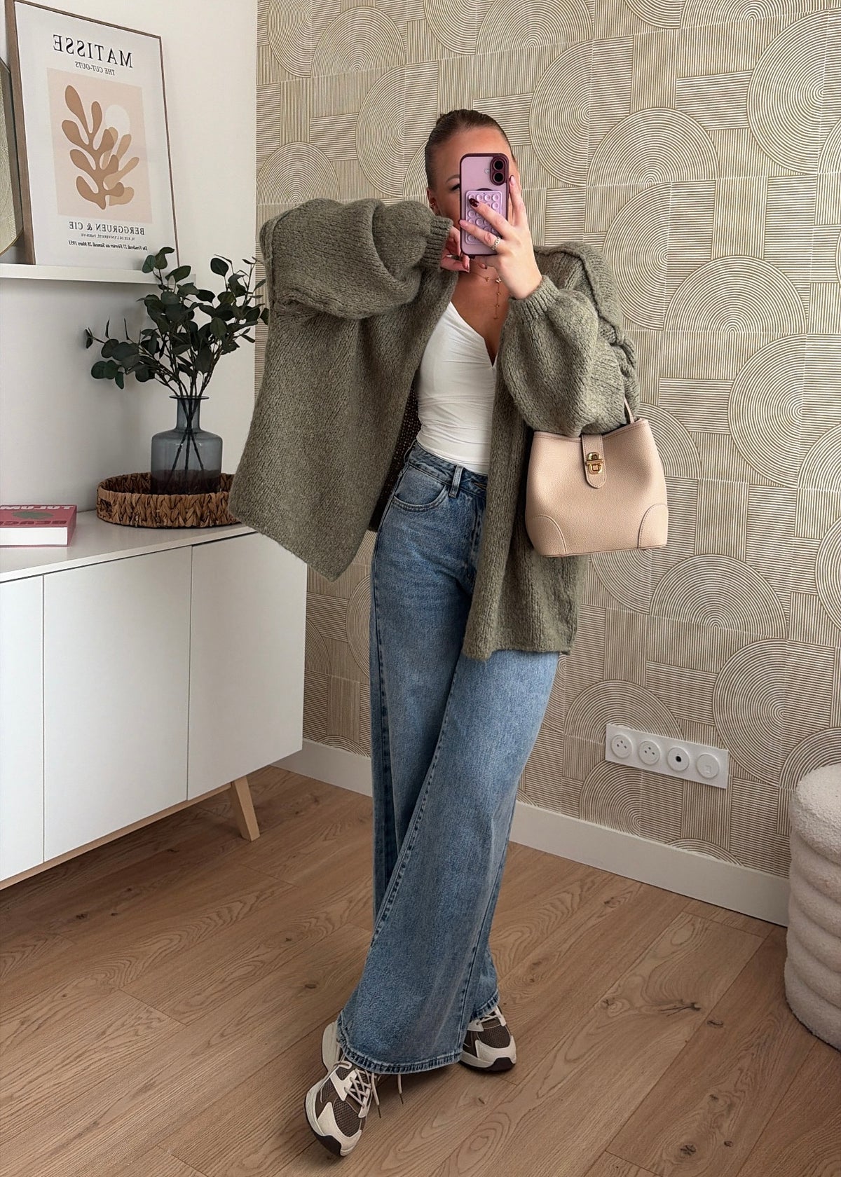 Gilet kaki clair - CÉLIA