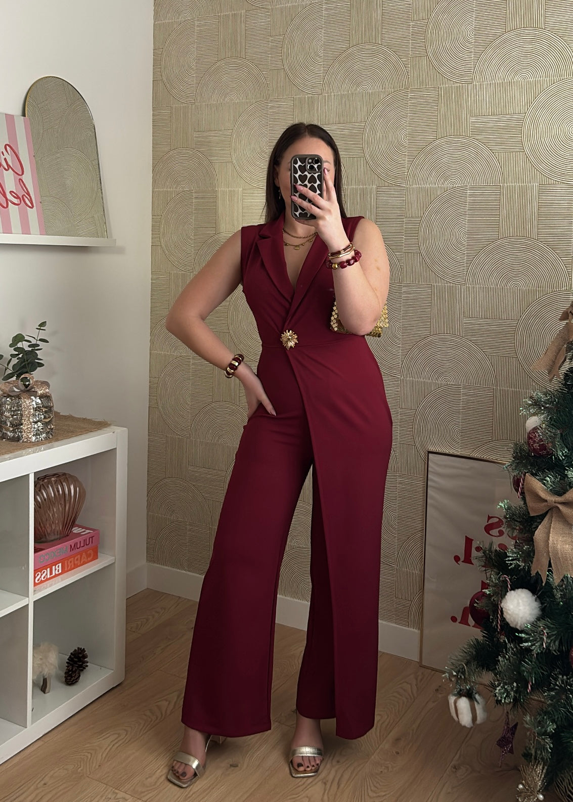 Combinaison bordeaux "ÉLÉGANTE"