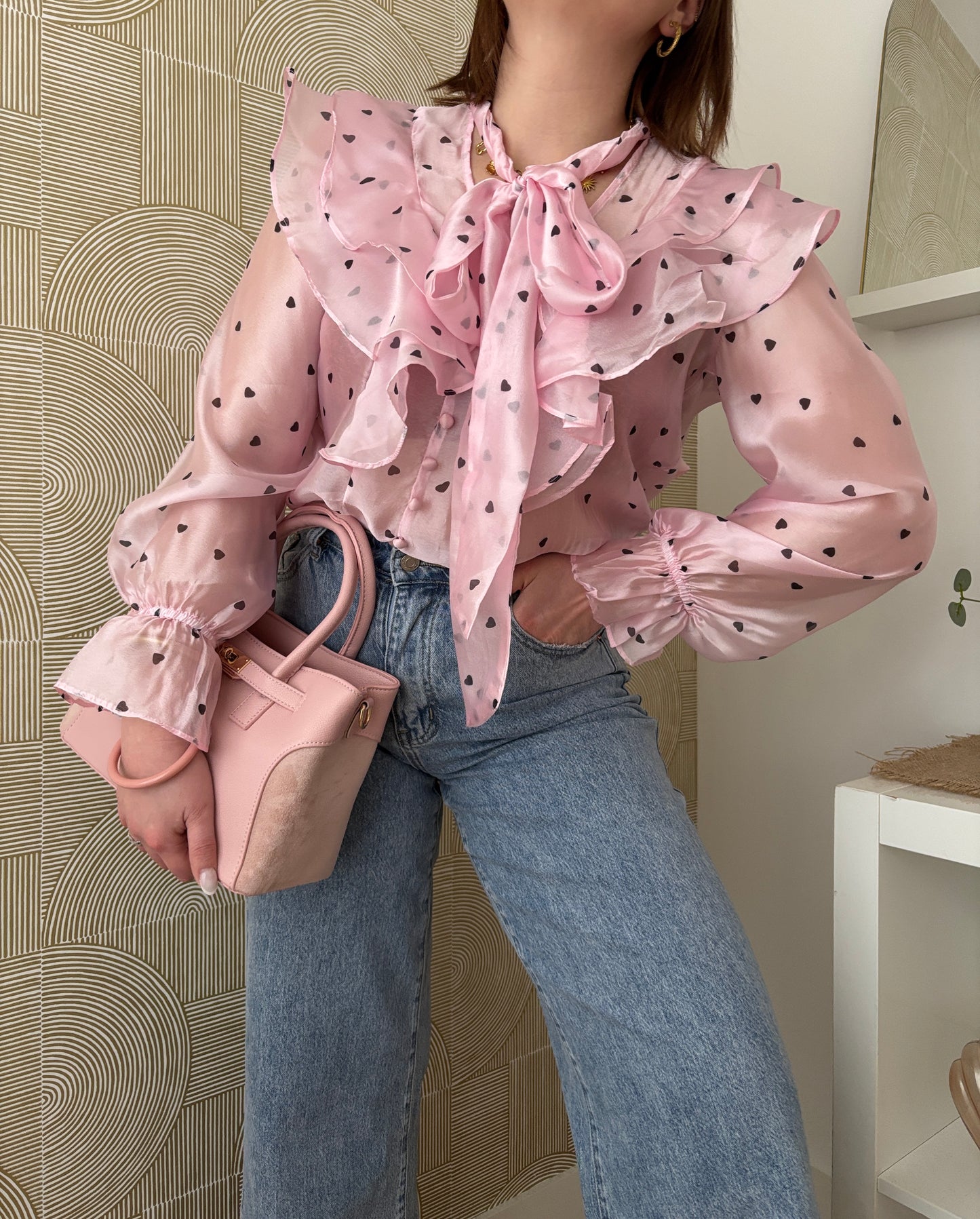 Blouse à coeurs - KAYLIA