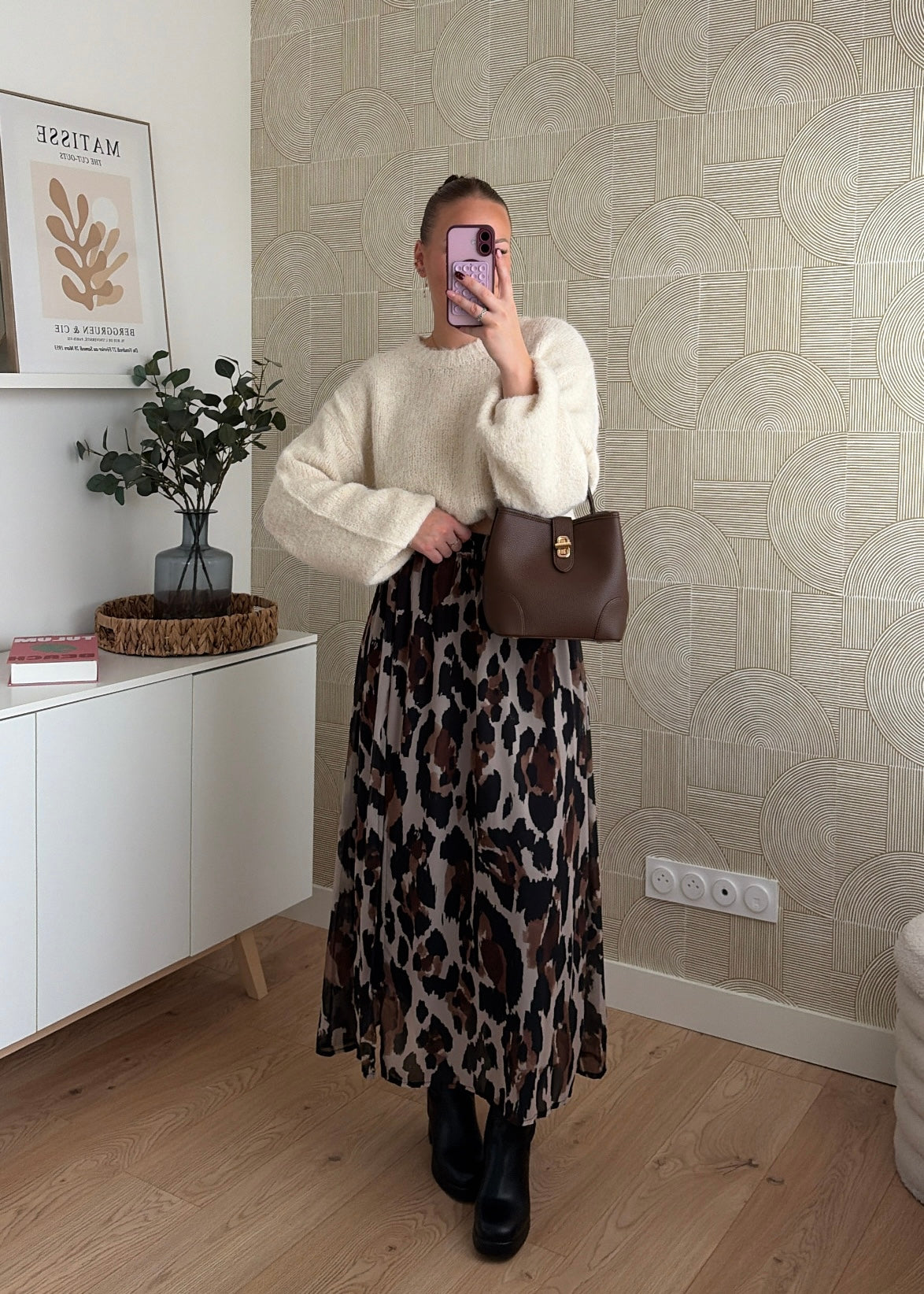 Jupe longue choco - LOUISA