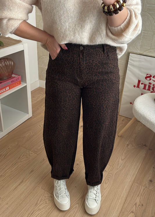 Jeans ballon léopard - DIM