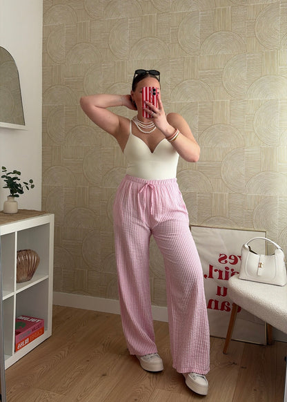 Pantalon rose - GAZE DE COTON