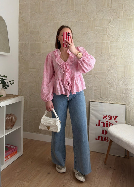 Blouse rose - ROMANCIA