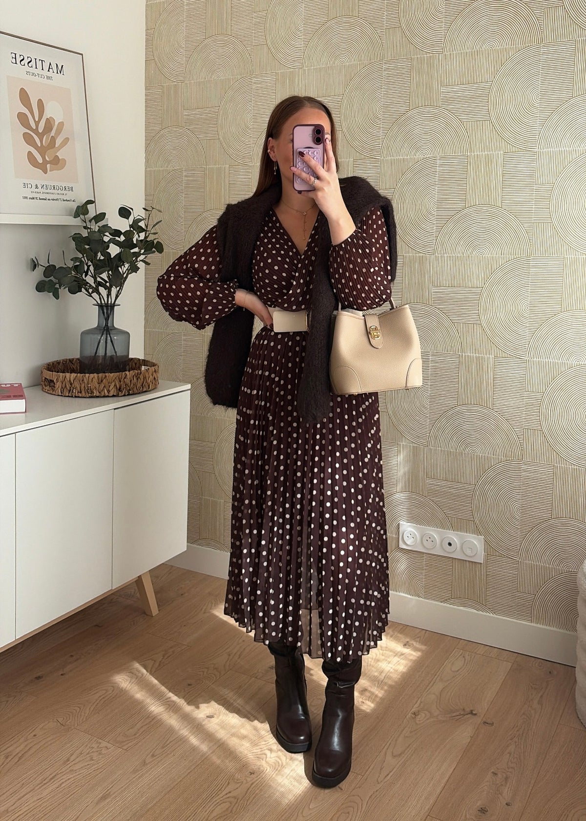 Robe longue à pois - EVA