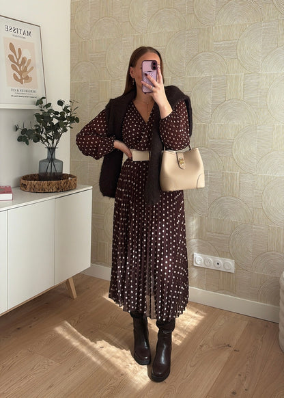 Robe longue à pois - EVA