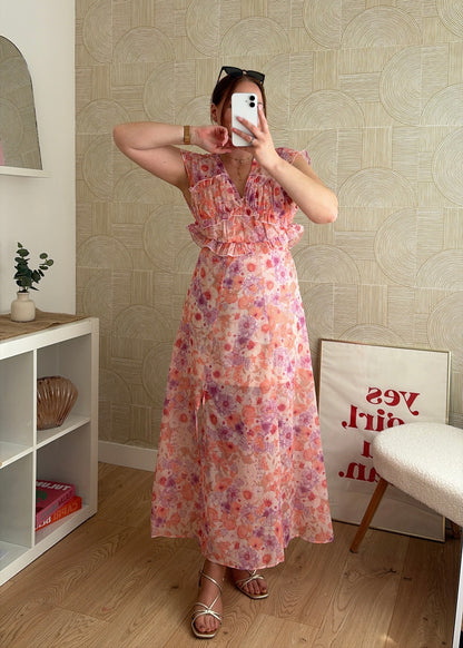 Robe longue purple - CARLA