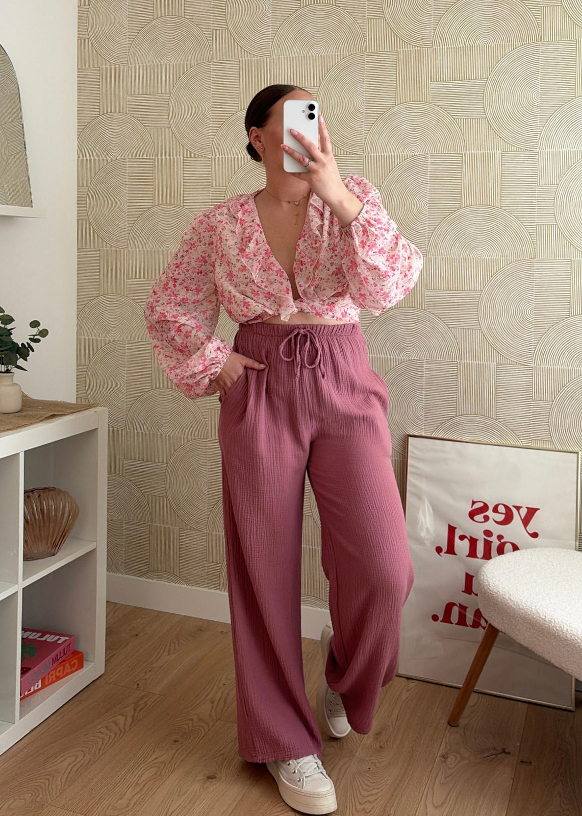 Pantalon rose - GAZE DE COTON
