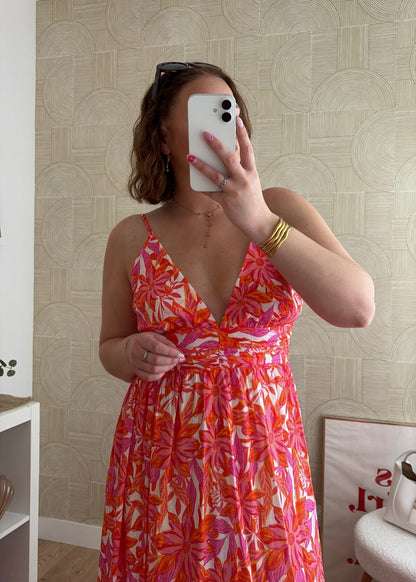 Robe longue sunset - CORAIL