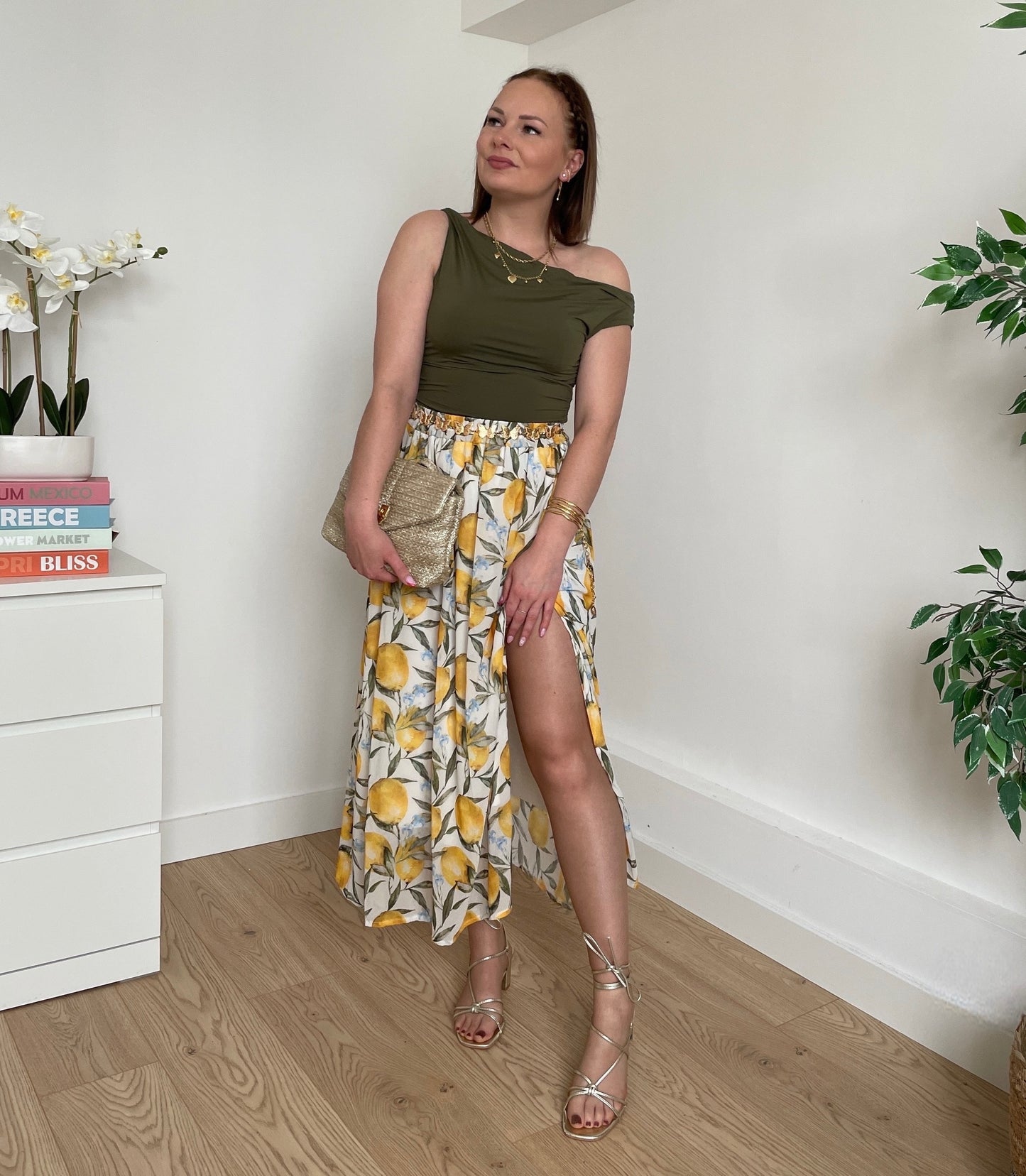 Top asymétrique kaki LOA