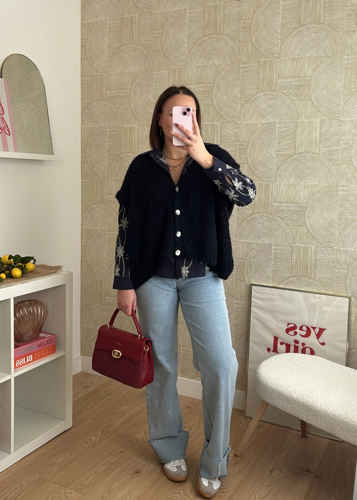 Chemise brodée - NAVYNE