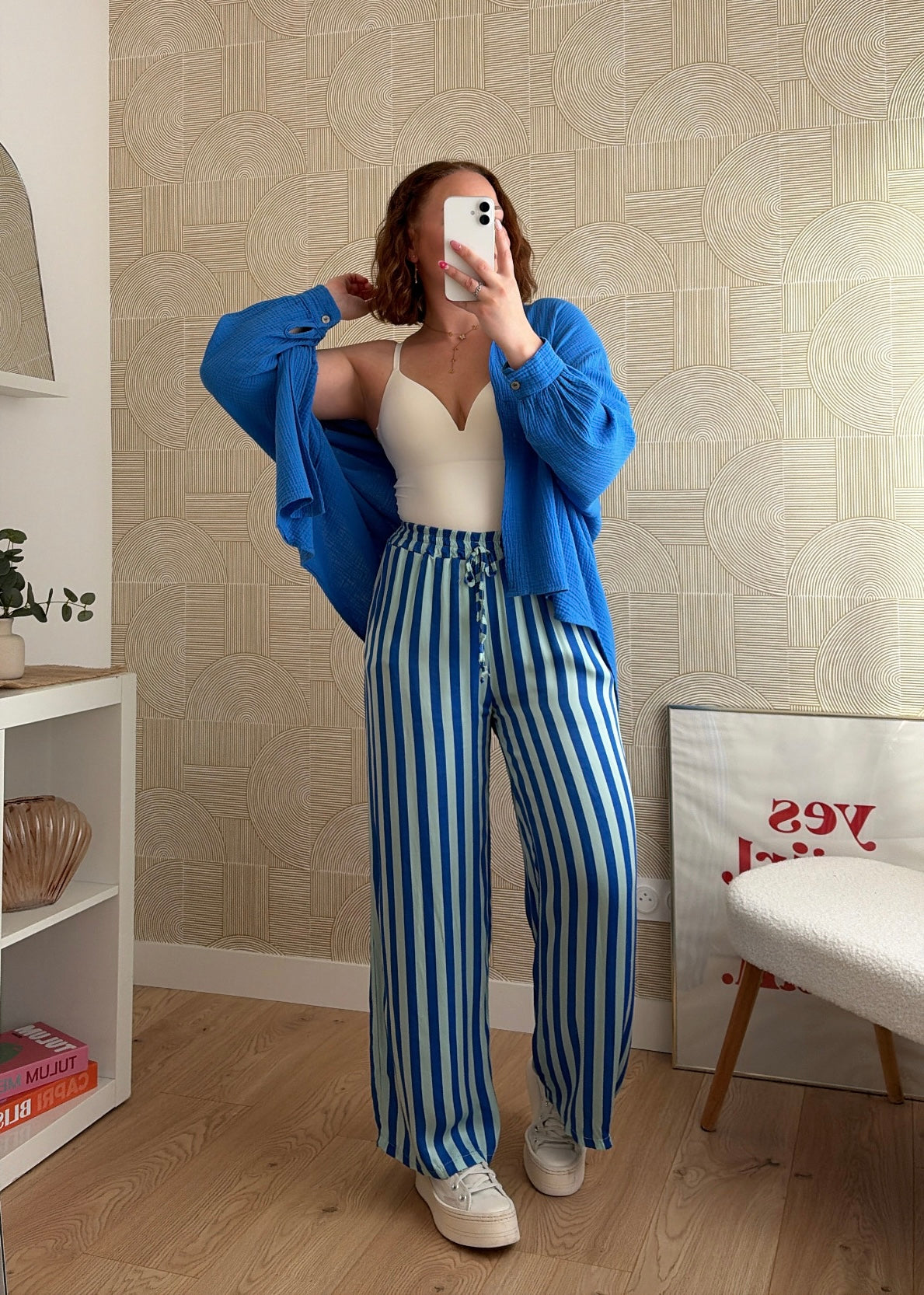 Pantalon à rayures royal - HOLLY