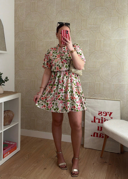 Robe courte rose - AGAPI