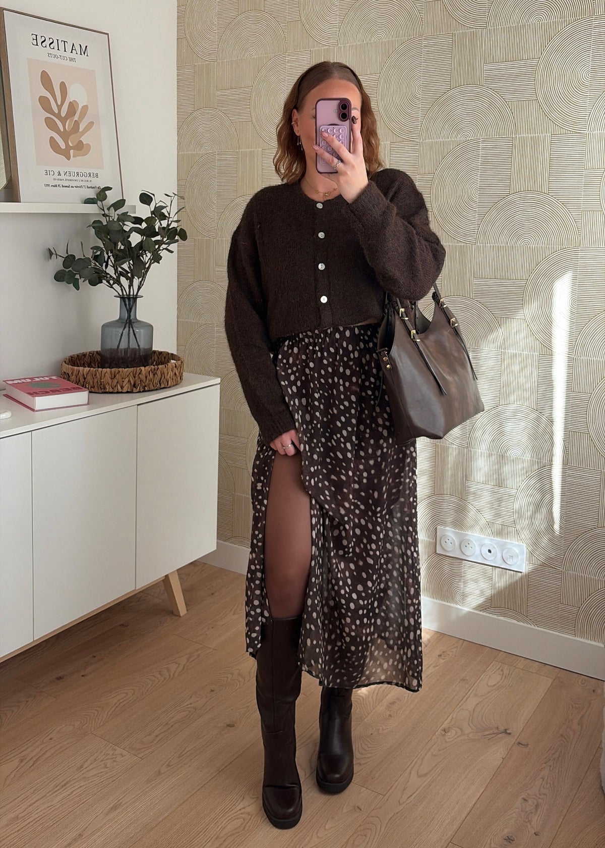 Jupe longue choco - JOY
