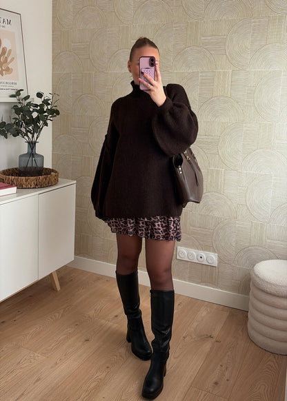 Pull oversize choco - INÈS