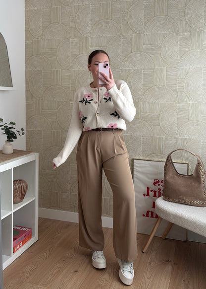 Gilet maille écru - FLORA