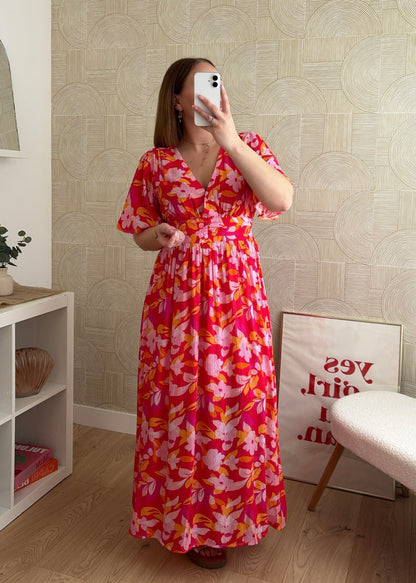 Robe longue fuchsia - BLOOM