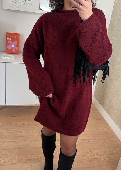Robe pull bordeaux - ISMA