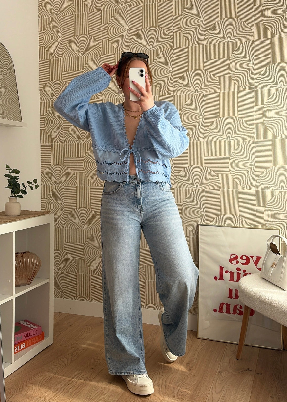 Blouse bleue - ESMERALDA
