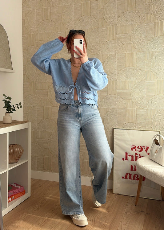 Blouse bleue - ESMERALDA
