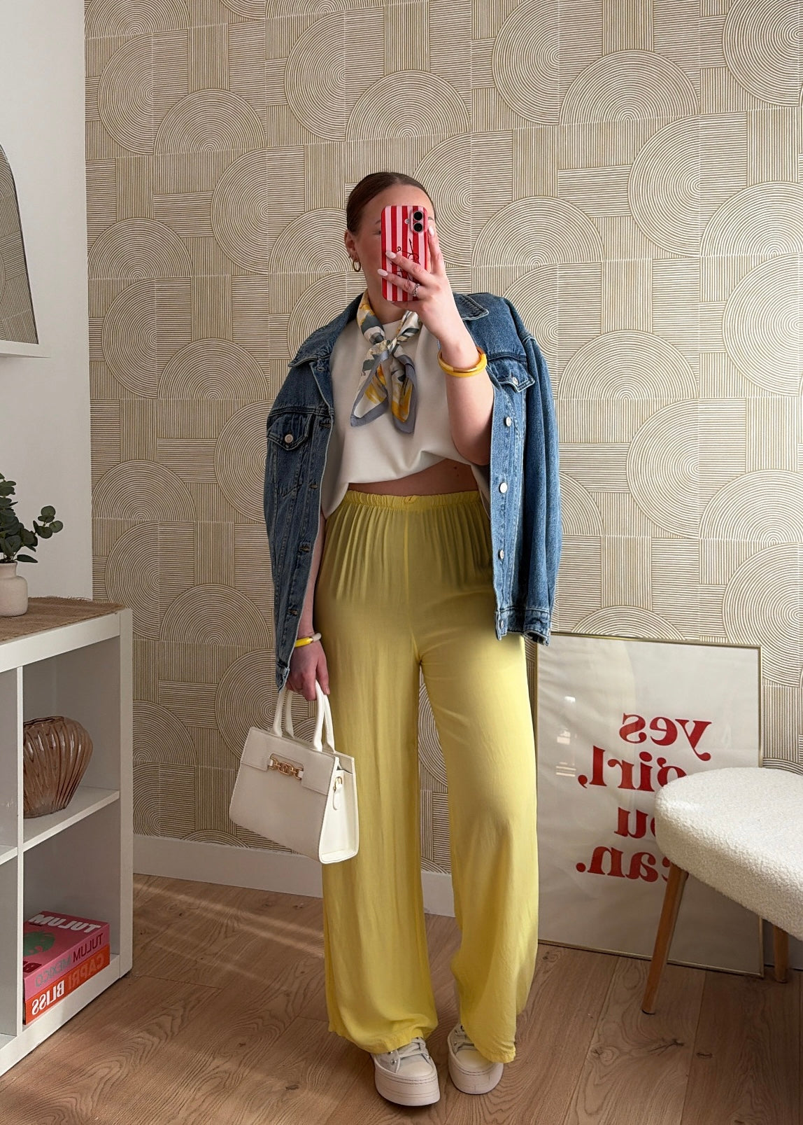 Pantalon fluide jaune - CLAIRE